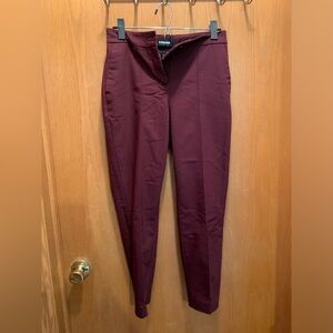 Women's Burgundy Suit Pants